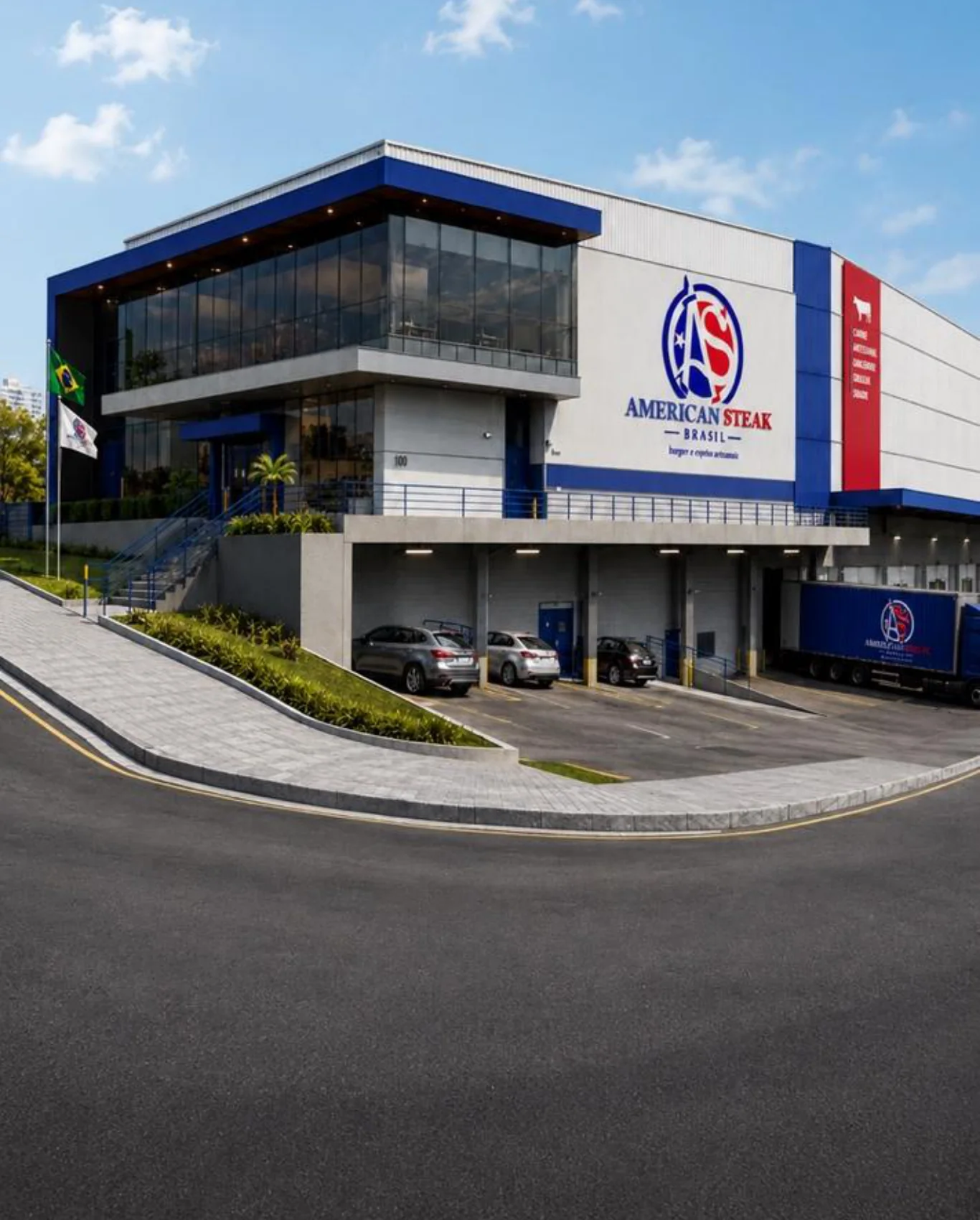 Projeto das futuras instalações da American Steak Brasil em Salto/SP